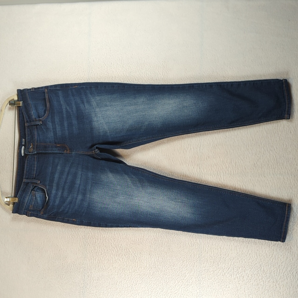 Old Navy Women's Dark Wash Rock Star Super Skinny Stretch Jeans Size‎ 14
